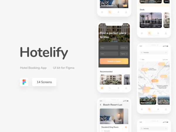 Hotelify-酒店预订应用程序设计UI