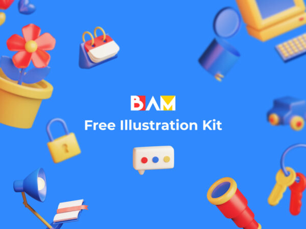 BAM免费3D插画工具包
