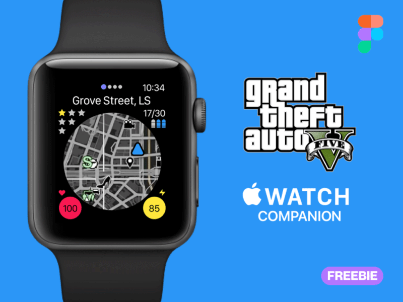 适用于Apple Watch的GTA 5配套地图应用程序插图