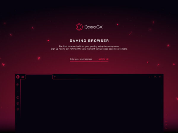 Opera GX浏览器着陆页