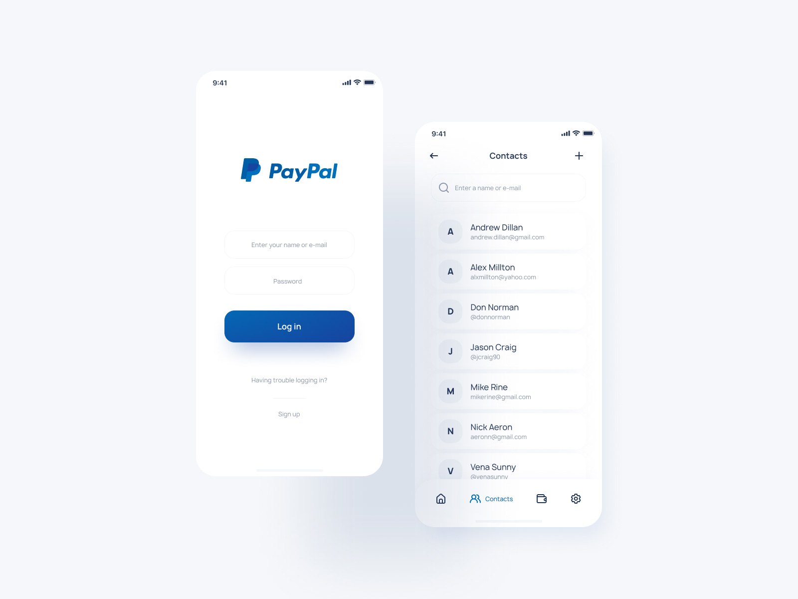 PayPal应用程序重新设计概念套件插图3
