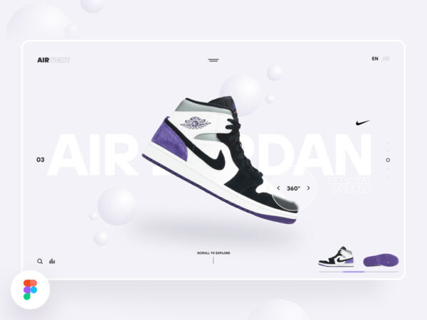Nike Air Jordan篮球鞋演示网站