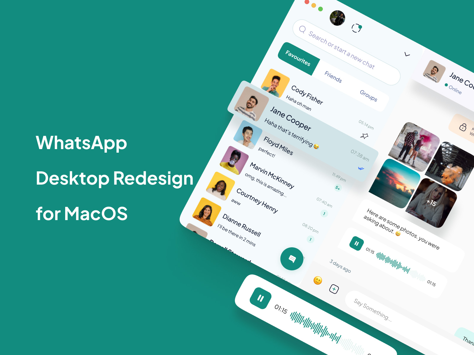 WhatsApp应用macOS重新设计插图